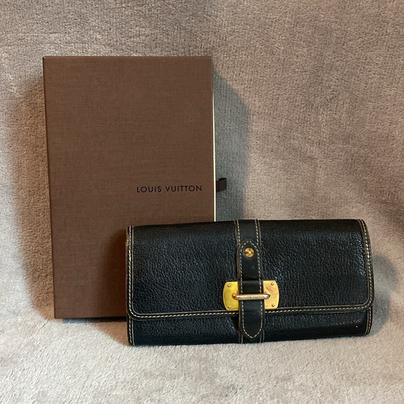 🖤LOUIS VUITTON🖤Suhali Le Favori Wallet in Noir Black with COA/EUC - Picture 1 of 12